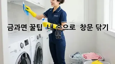금과면 꿀팁 🍯 내 손으로 ✨ 창문 닦기 팁